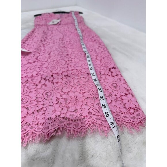 New Bardot Women's Size XS milana lace sheath dress - pink bloom - Picture 5 of 13